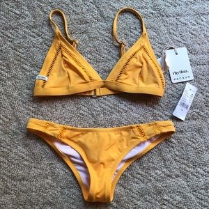 Pacsun Rhythm Yellow Bikini Set